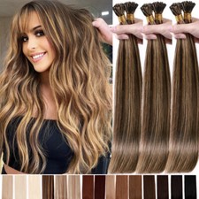 200S Stick I Tips Russian Remy Human Hair Extensions I-Tip Micro Nano Ring Beads