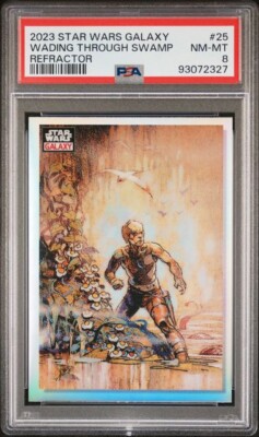 2023 Topps Star Wars Galaxy Chrome 25 Wading Through Swamp