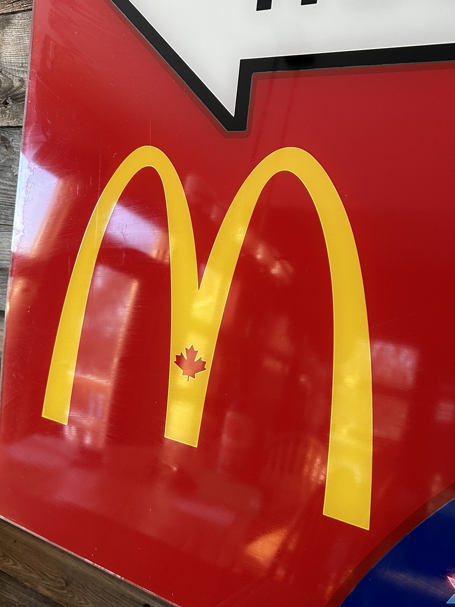 Vintage Macdonald's Advertising Sign Big Mac Drive Thru