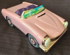 Vtg Enesco 1988 Agent Andy Pink Convertible Music Car Plays Mercedez Benz Joplin