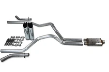 Ford F-150 87-97 2.5" Dual Exhaust Kits Magnaflow XL Slash Tips Corner Exit