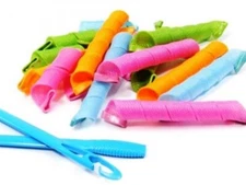 Hair Curlers Spiral Styling Hair Rollers Flexible No Heat Hair Curlers with Hook