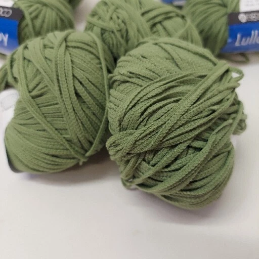 7 Balls Berroco Lullaby Yarn 50g Balls 87% DuPont Tactel Nylon 4207 Green - Image 4 of 4