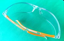 Safety Glasses; High Impact, Anti-Crash, Anti-fog, Anti-Dust, Clear, Pack of 10