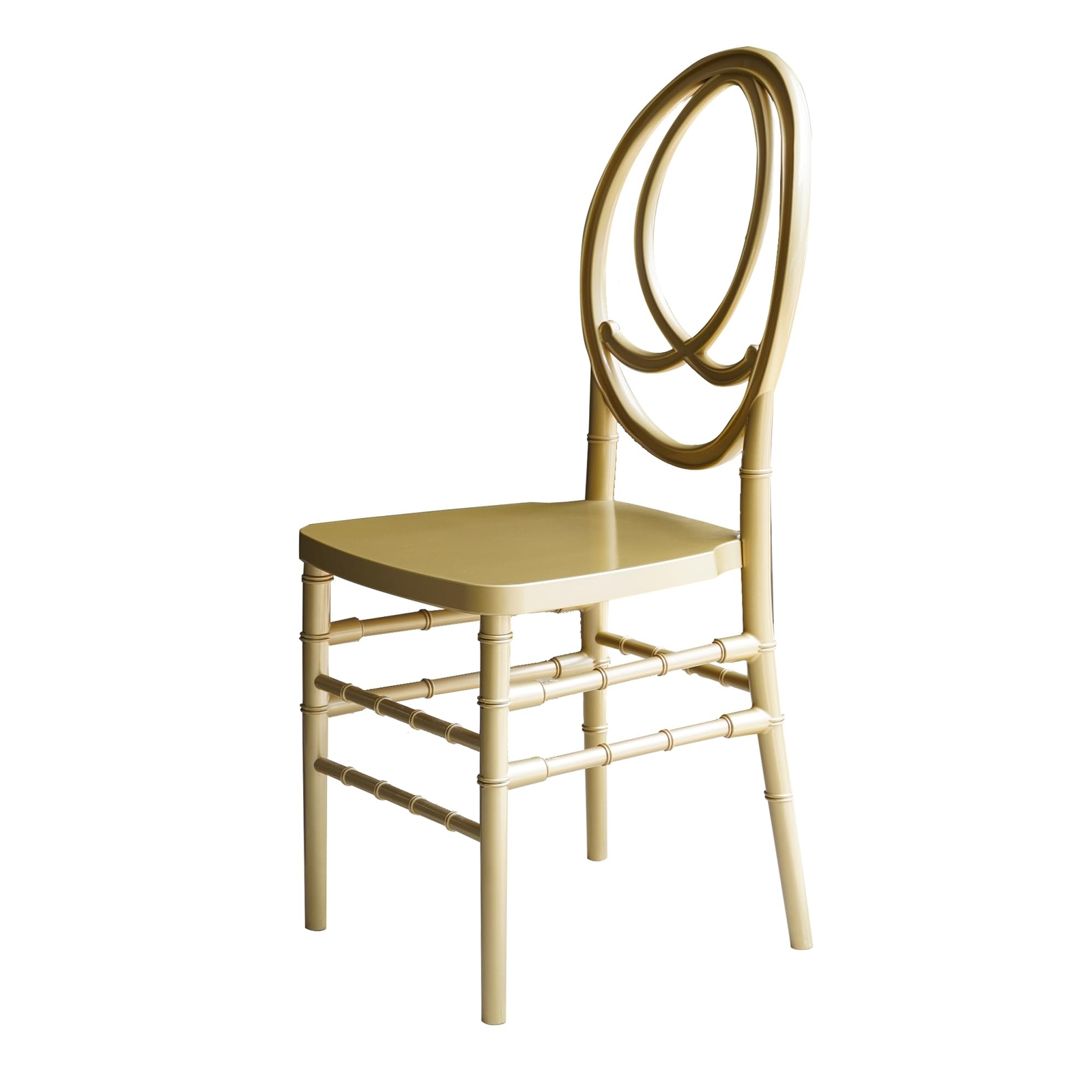 FOH Gold PP Chairs, Stackable Chiavari Ghost Chairs Event Wedding