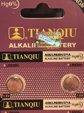 2 Pack AG6 LR920 SR920W 370 371A G6 SR69 LR69 BUTTON CELL BATTERY USA SELLER