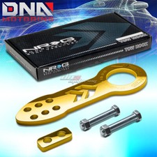 Nrg 10mm 2.25opening Aluminum Gold Racing Towing Tow Hook Frontbolts Kit