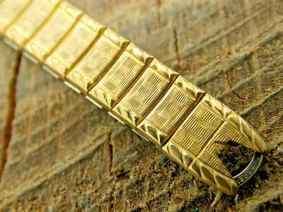 Speidel Vintage Expansion Rolled Gold Plate Ladies Watch Band C-Ring NOS Unused