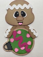Christmas,Gingerbread, Baking, Scrapbook, Card Making Paper Piecing Pre Made