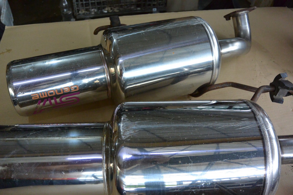 JDM Genome Subaru Legacy BL5 BP5 B4 Sti twin exhaust muffler bh5