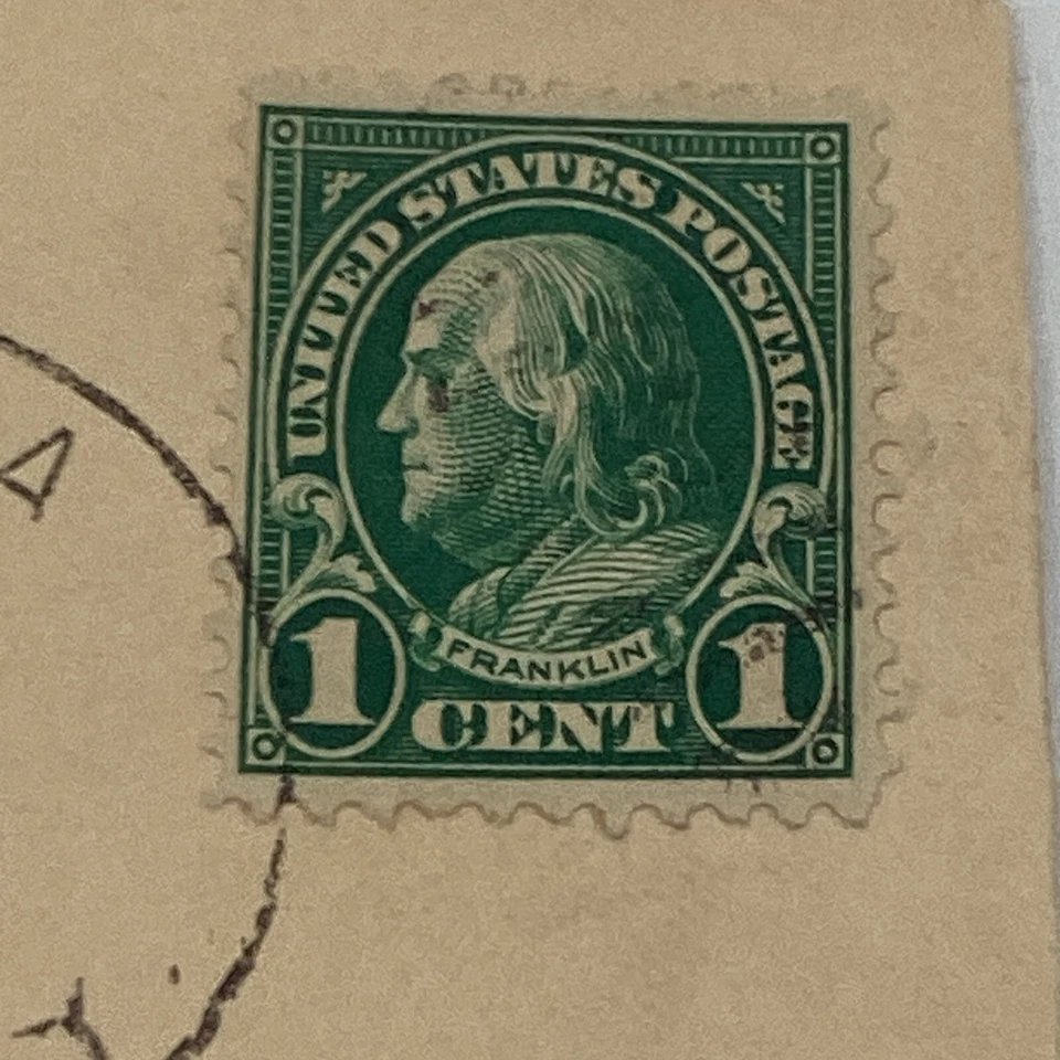 (3) US Postal 1927 W/ FDC Benjamin Franklin 1¢ Stamps New York - Image 3 of 4