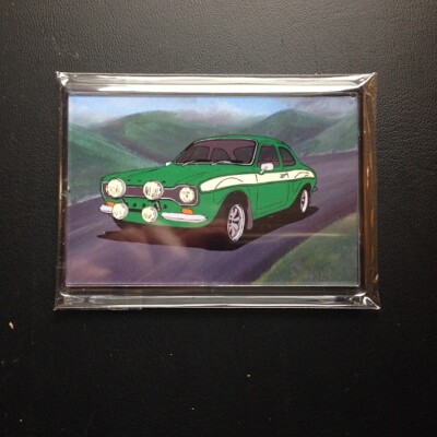 Ford Escort Mk1 Twin Cam RS 1600 starr klar Kunststoff Kühlschrankmagnet 