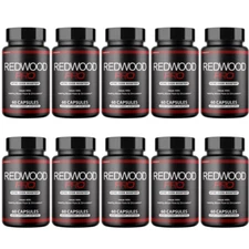 Redwood Pro - Healthy Blood Flow Supplement, Nitric Oxide Booster -10 Bottles