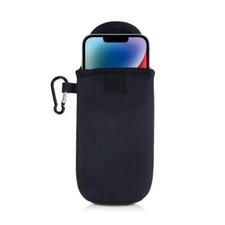 GENUINE INVENTCASE BLACK NEOPRENE POUCH CASE BAG FOR APPLE IPHONE 14 / 14 PLUS