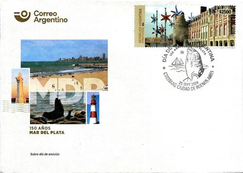 #75404C+1 ARGENTINA 2024 MAR DEL PLATA CITY FOUNDATION ANIV FAUNA SEAL