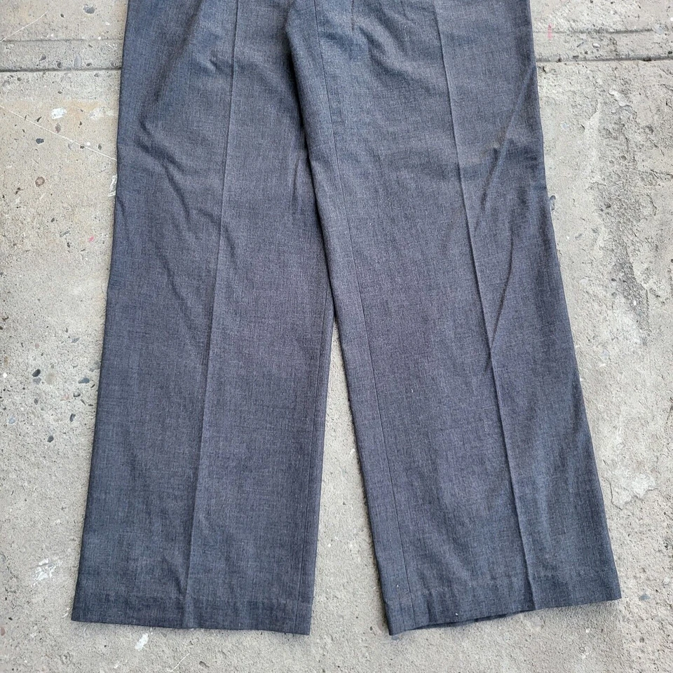 Jones New York Pants Woman's Size 28x30 Gray Pleated Front Dress Office Tag 4 - Image 3 of 4