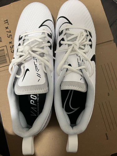 Botines de fútbol Nike Vapor Edge Speed 360 2 blancos/negros para hombre 12 FZ4264–100 NUEVOS - Imagen 4 de 8