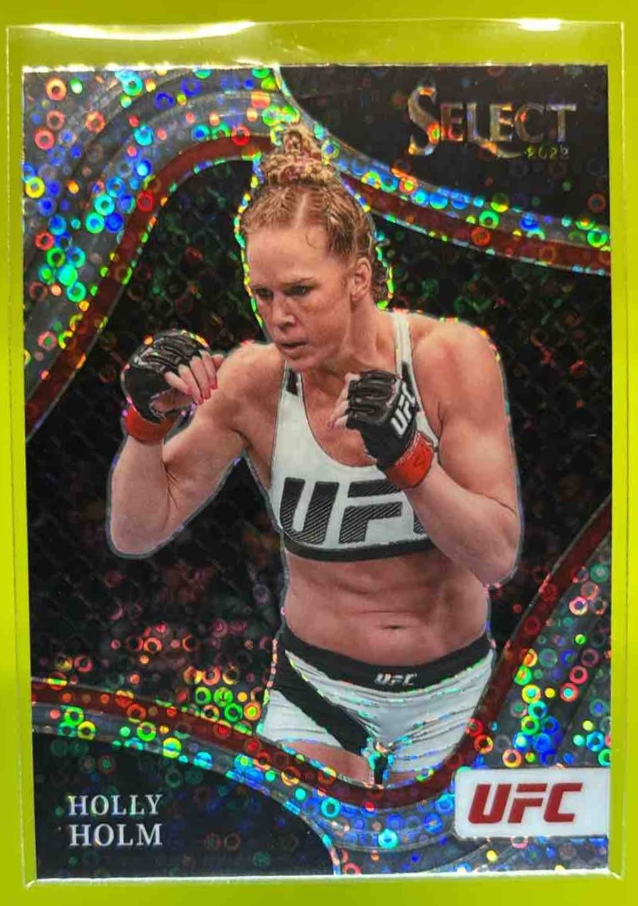 2021 Panini Select UFC Holly Holm Disco Prizms #213 Octagonside