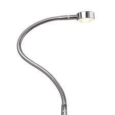 Lampe de chevet LED lampe de lecture luminaire flexible chrome gris argenté