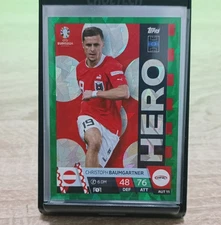 CHRISTOPH BAUMGARTNER HERO GREEN TOPPS MATCH ATTAX UEFA EURO 2024