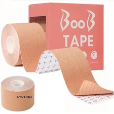Elastic Breast Lifting Tape - Skin Tone Breathable Invisible 393.7 in x 1.18 in