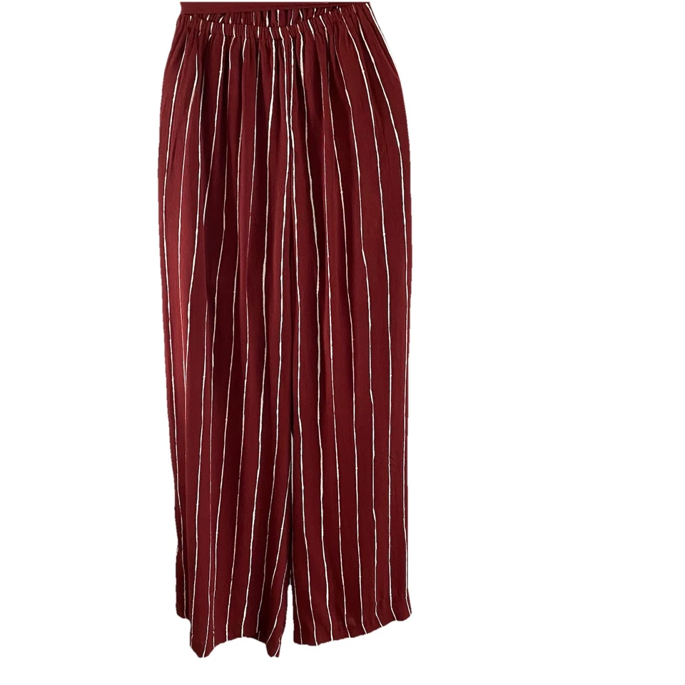 Macacão Abercrombie & Fitch Feminino XL Tubo Top Listras Vermelho/Branco Blusa Boho - Imagem 3 de 4