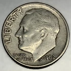 1962-D Roosevelt Dime - Circulated Condition - 90% Silver - US Coin - 3138