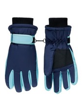 Kids Ski Gloves Waterproof Thermal Winter Warm Snow 3-5Years Navy Blue