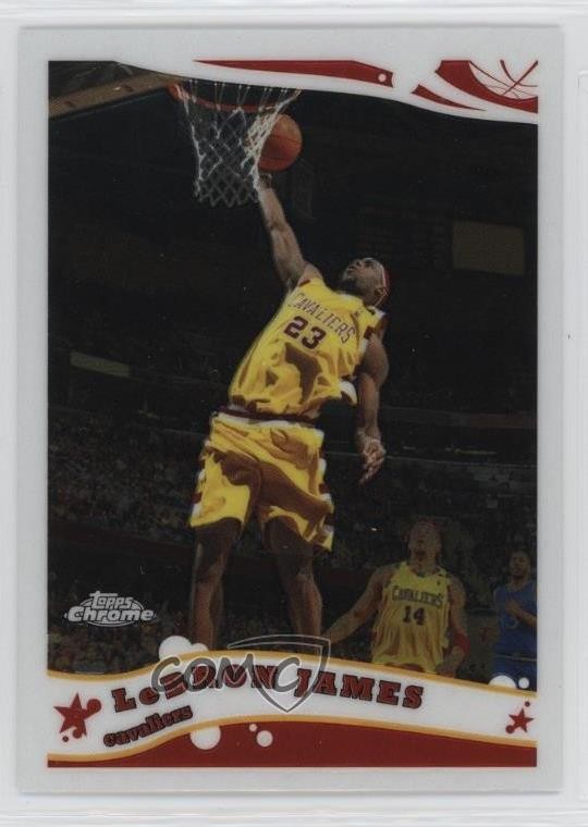 2005-06 Topps Chrome LeBron James #102 s1e