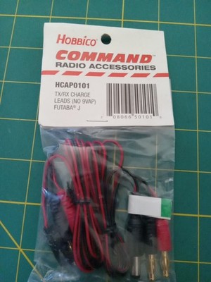 HOBBICO HCAP0101 FUTABA TX,RX CHARGE LEADS. FUTABA J (NONE 9VAP)