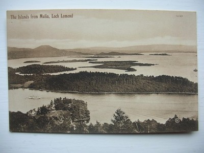 Loch Lomond Postkarte - Inseln aus Mulia.