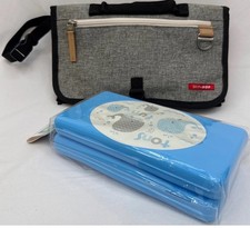 Skip Hop Pronto Diaper Clutch Pouch Stroller Bag Playtex Wipe Cases Bundle READ