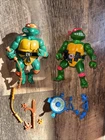 Lot TMNT Wacky Action Raphael with Accessories and Michaelangelo Action Figures