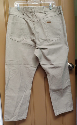 C.E. Schmidt Jeans Mens Sz 40x30 Khaki Denim Workwear Jeans Y2K