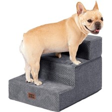 Dog Stairs for Small Dogs 1.5" H, -Step Dog Steps for Couch Sofa and Chair, P...