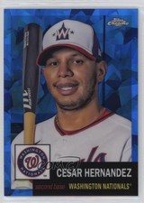 2022 Chrome Platinum Anniversary Blue Atomic Refractor /100 Cesar Hernandez 11pj