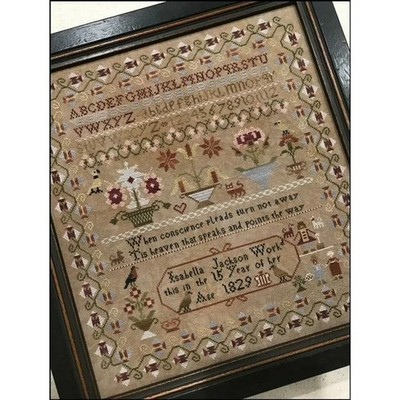 Isabella Jackson - Cross Stitch Pattern Sampler ABC Primitive Chart