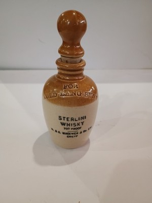 For Auld Lang Syne Sterling Whiskey Jug Macewen