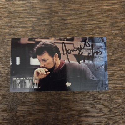 Jonathan Frakes Signed Star Trek William Riker Autographed Skybox Card