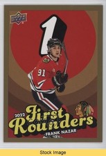2025-26 Chicago Blackhawks Centennial First Rounders Gold Frank Nazar READ 6kv