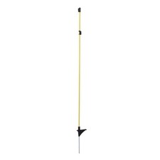 Oval-Fiberglaspfahl mit Metallspitze 110 cm / 10 Stk / gelb / 444291 TOP