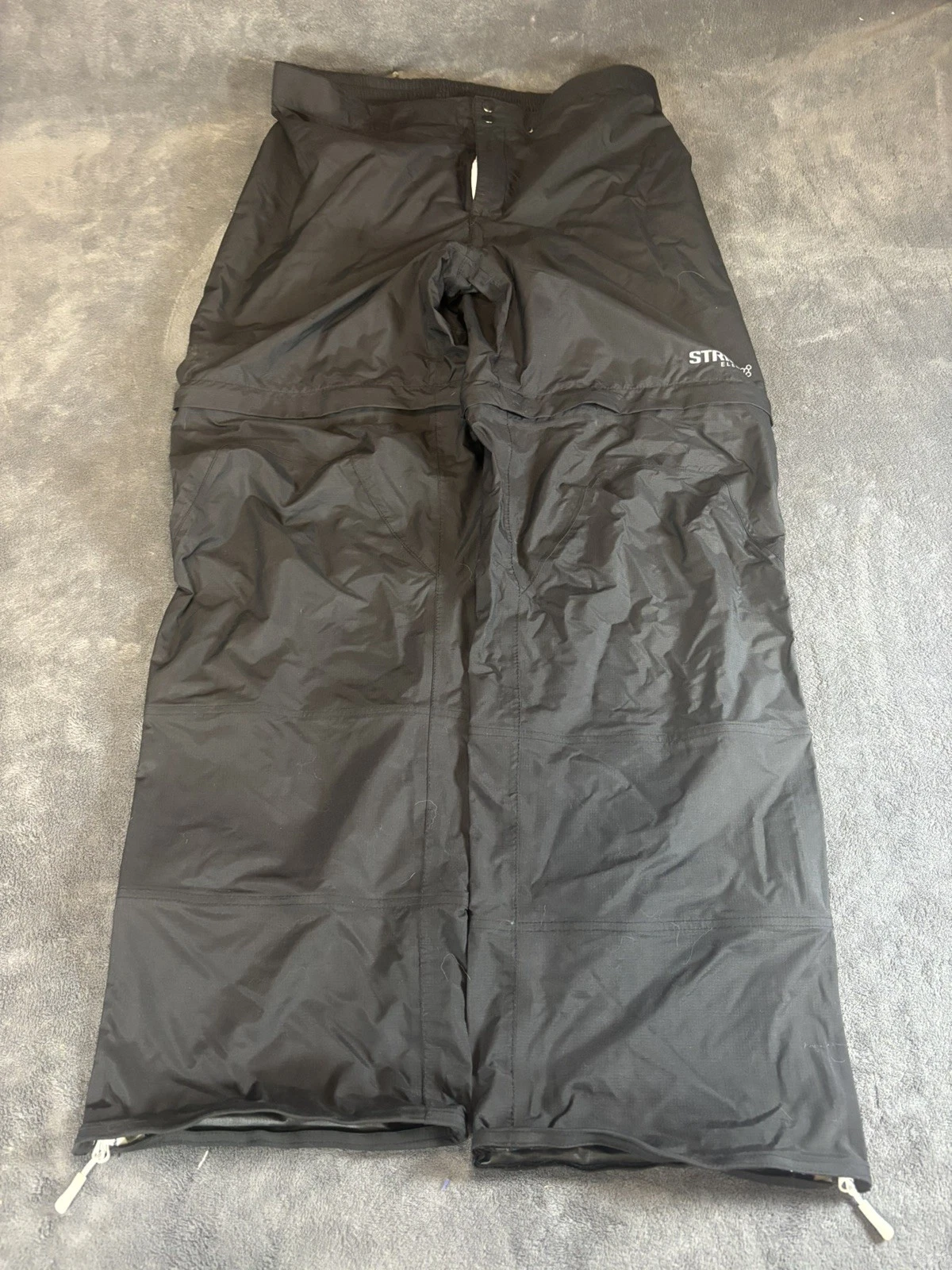 Striker Elements Men’s Asana Rain Pant Black Size Xl Zip Off Convertible $109