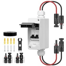 Solar Panels Disconnect Switchmp DC Solar Shut Off Box & Wire DC 1000V 20A
