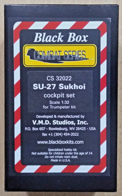 18-732022 BLACK BOX 1:32 Scale SUKHOI Su-27 FLANKER Resin Cockpit Set