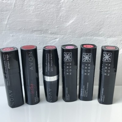 Avon True Ultra Colour Lippenstift Konvolut x6 pink rot neu versiegelt gemischt Restposten