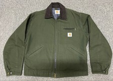 90S Carhartt Detroit Jacket Jb104 Olive Green No.ch1474