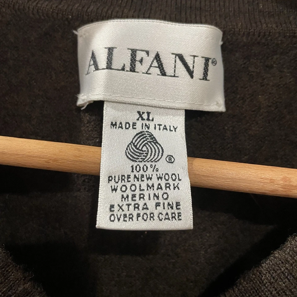 Alfani 100% Pure New Wool Vest Size Men’s X-Large Brown - Image 4 of 4
