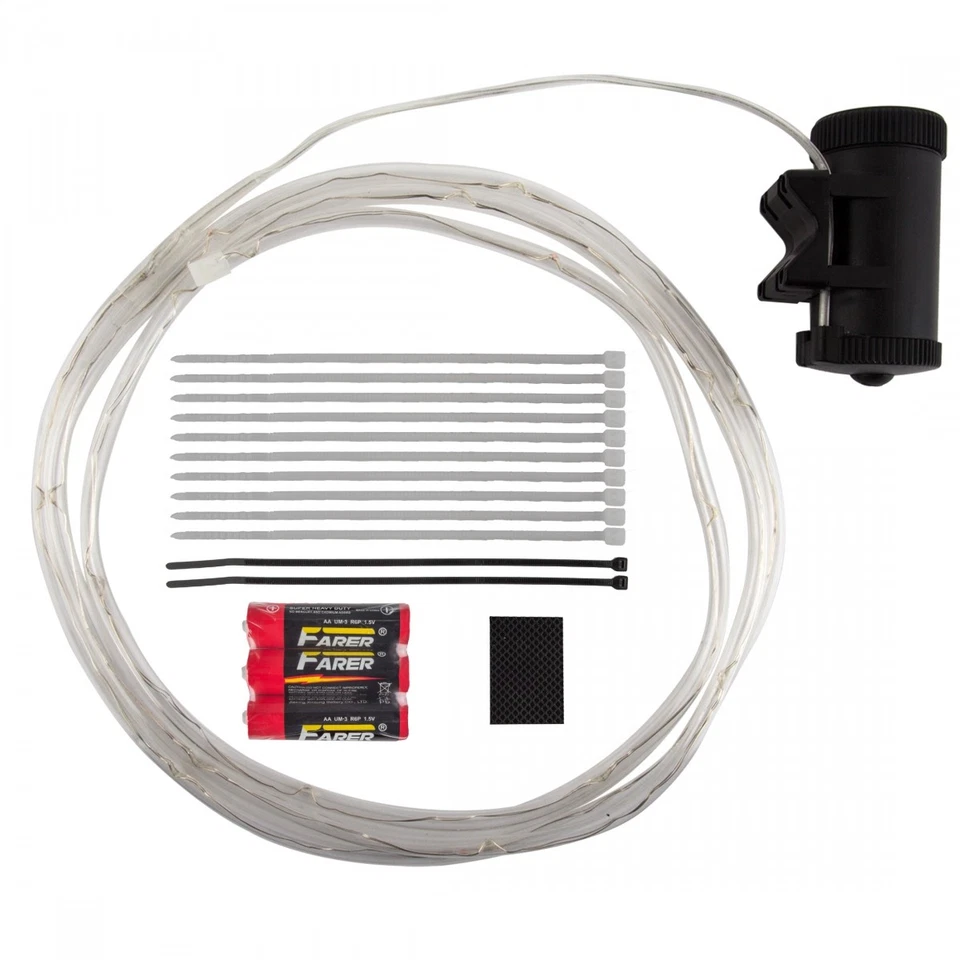 Luz de rueda LED Sunlite WheelGlow para bicicletas de 700c/29 pulgadas, impermeable, batería de 40H Foto 2 de 2