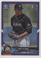 2018 Bowman Chrome Prospects Purple Refractor 155/250 Jorge Guzman #BCP180 fm0