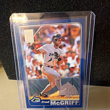 Topps 2001 Opening Day Fred McGriff #39 Rookie Tampa Bay Rays MLB Card. rookie card picture